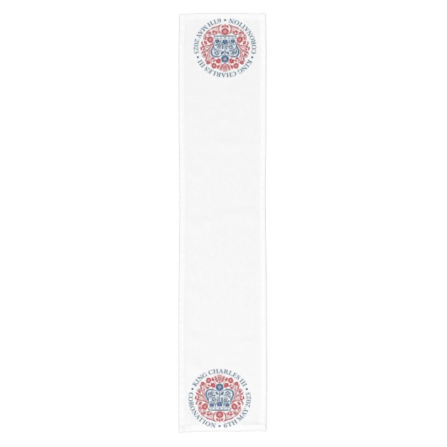 King Charles III Coronation logo  Table Runner (Front)