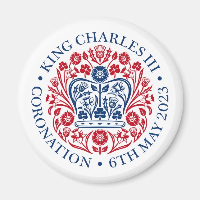 King Charles III Coronation Magnet (Front)