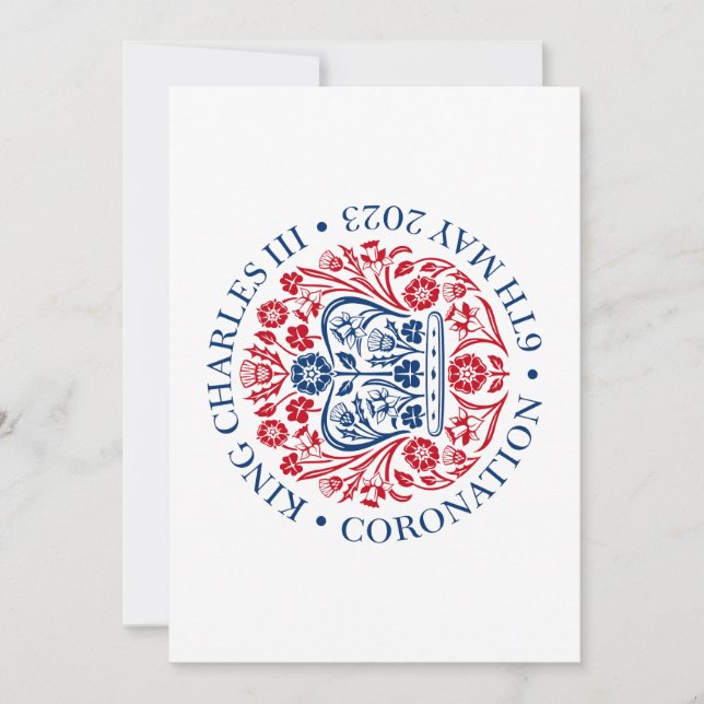 King Charles III coronation official design Invitation (Front)