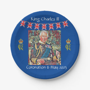 King Charles III Coronation Paper Plate