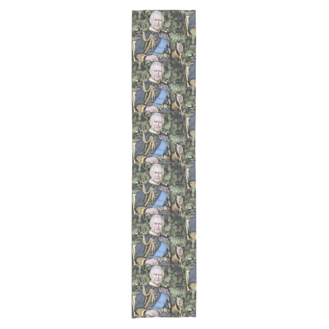 King Charles III Coronation   Short Table Runner (Front)