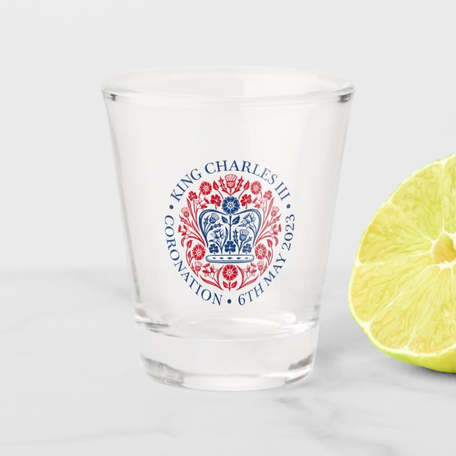 King Charles III Coronation Shot Glass (Front)