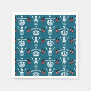 King Charles III Coronation Street Party Napkin