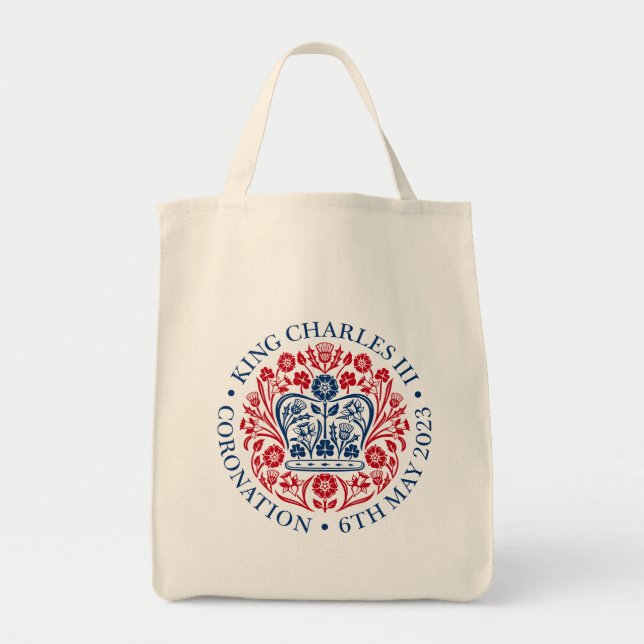 King Charles III Coronation Tote Bag (Front)