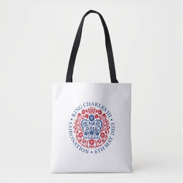 King Charles III Coronation Tote Bag (Front)