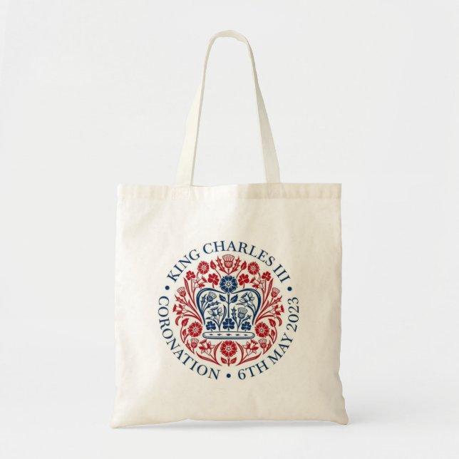 King Charles III Coronation Tote Bag (Front)