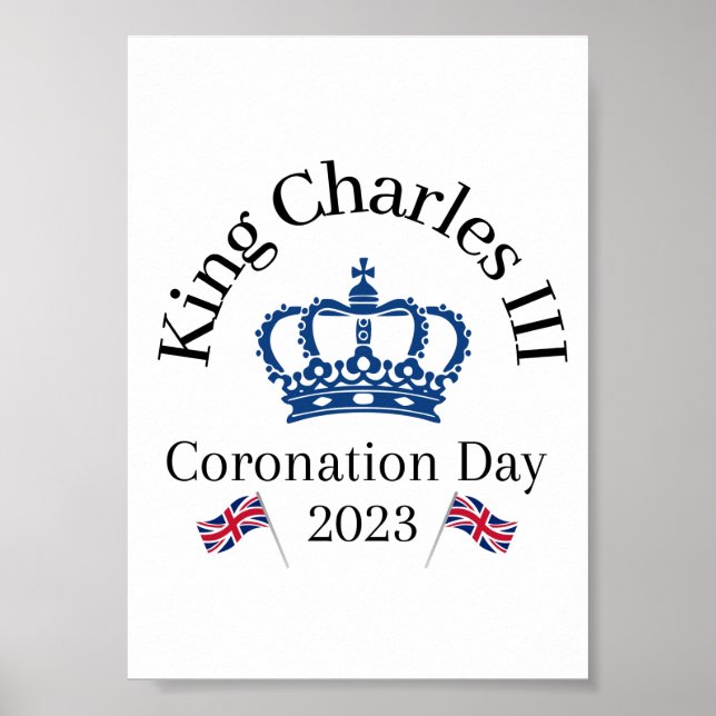King Charles III Coronation Window Poster (Front)