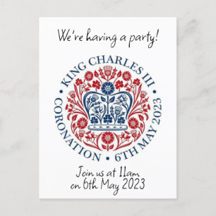 King Charles III Editable Commemorative Postcard