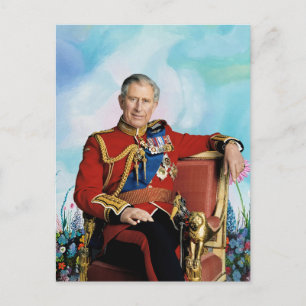 King Charles III in Spring Garden  Postcard