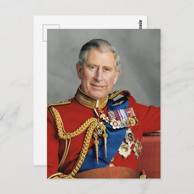 King Charles III Photo Enlargement Postcard (Front/Back)