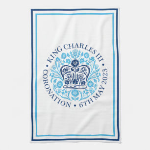 King Charles III Royal Coronation Souvenir Tea Towel