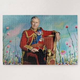 King Charles III Spring Garden Jigsaw Puzzle