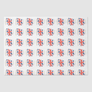 King Charles III Union Jack Flag Tissue Paper