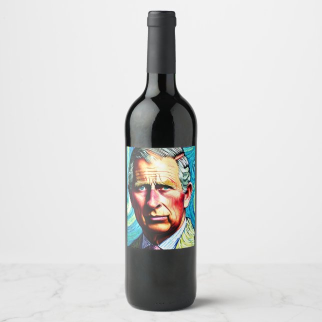King Charles III Wine Label (Front)