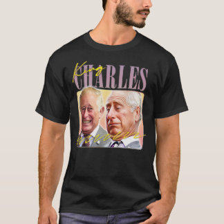 King Charles Retro Aesthetic Fan Design 1 T-Shirt