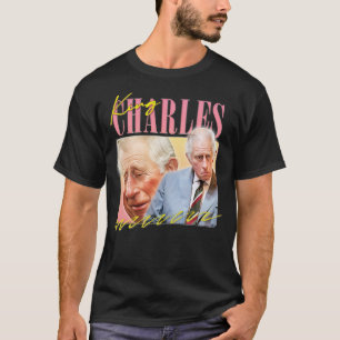 King Charles Retro Aesthetic Fan Design 4 T-Shirt