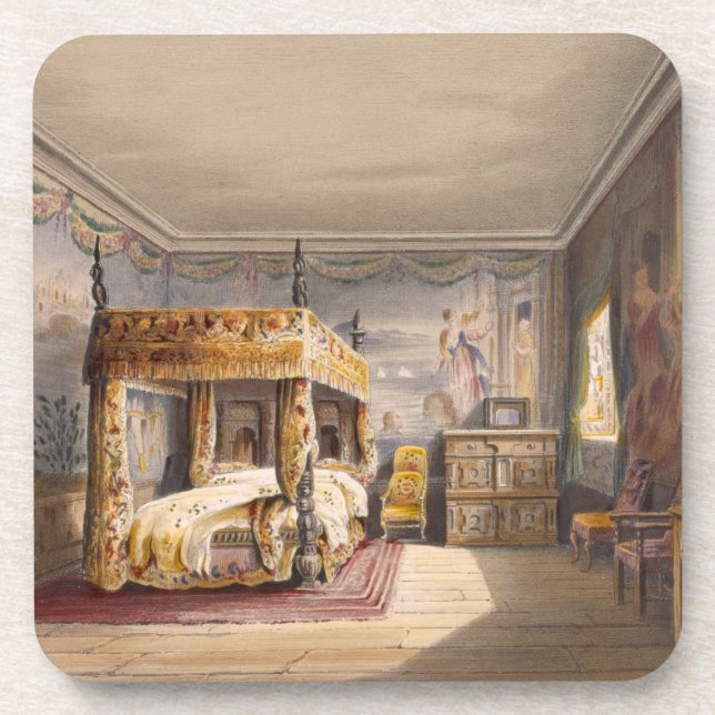 King Charles Room, Cotehele House, c.1830-40, (col Coaster (Front)