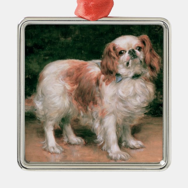 King Charles Spaniel, 1907 Metal Tree Decoration (Front)