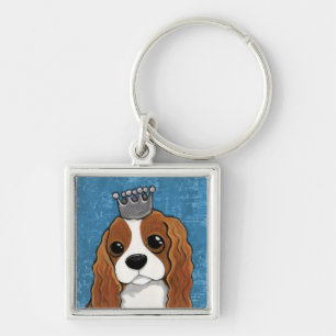 King Charles Spaniel   Dog Art Key Ring