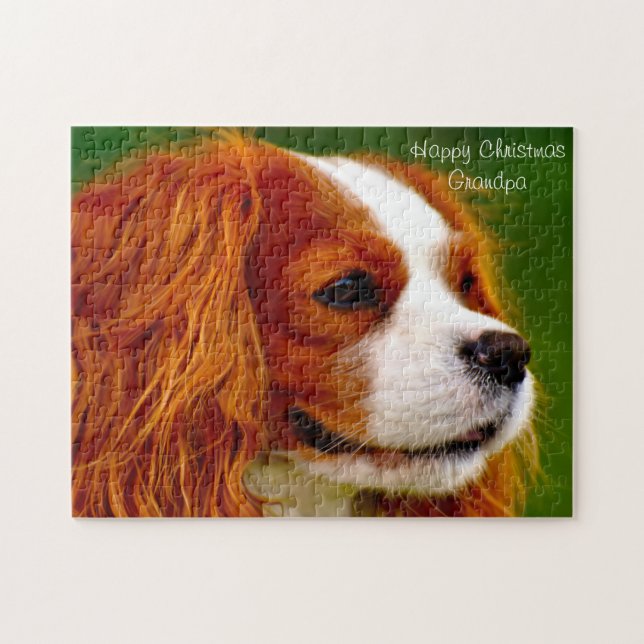 King Charles Spaniel Dog. Jigsaw Puzzle (Horizontal)
