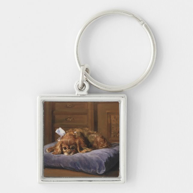 King Charles Spaniel Key Ring (Front)