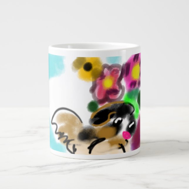 King charles spaniel  large coffee mug (Front)