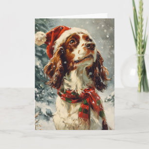 King Charles Spaniel personalised Christmas  Holiday Card