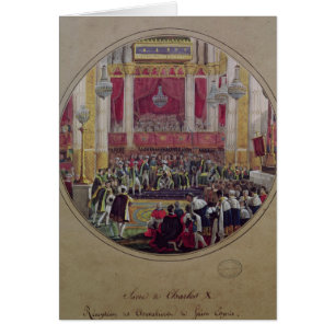 King Charles X receiving the Knights