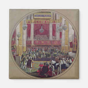 King Charles X receiving the Knights Magnet
