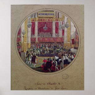 King Charles X  receiving the Knights Poster