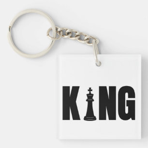 King Chess Keychain 