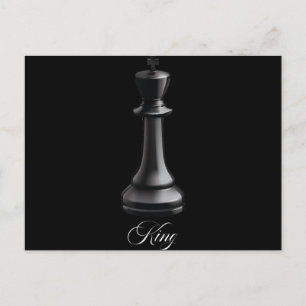 King Chess Piece Halloween Costume Chess Lover Announcement Postcard