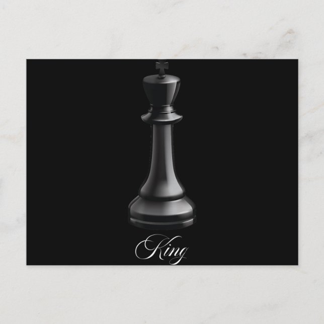 King Chess Piece Halloween Costume Chess Lover Announcement Postcard (Front)