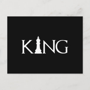 King Chess Piece Halloween Costume Chess Lover Holiday Postcard