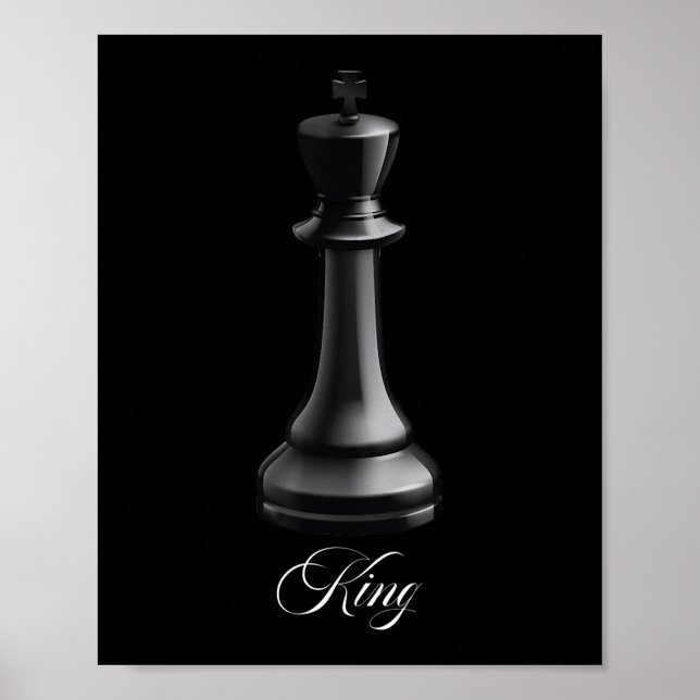 King Chess Piece Halloween Costume Chess Lover Poster (Front)