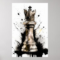 King Chess Piece Painting