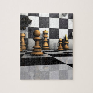 King Chess Play Jigsaw Puzzle