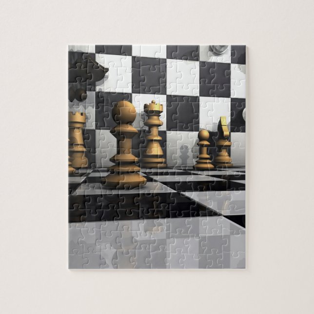King Chess Play Jigsaw Puzzle (Vertical)