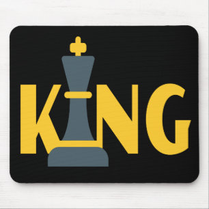 King Chess Player Mouse Pad