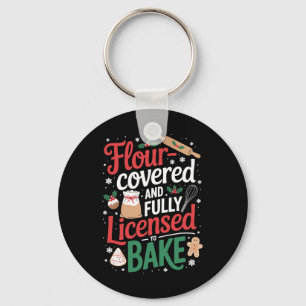 King Christmas Quote For Seasonal Dessert Makers Key Ring