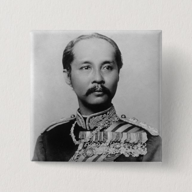 King Chulalongkorn Rama V of Thailand 15 Cm Square Badge (Front)