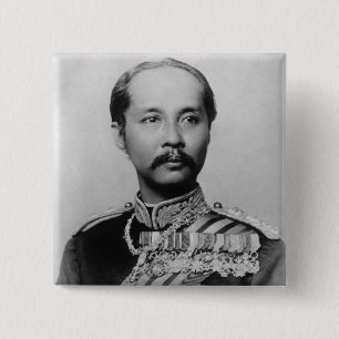 King Chulalongkorn Rama V of Thailand 15 Cm Square Badge