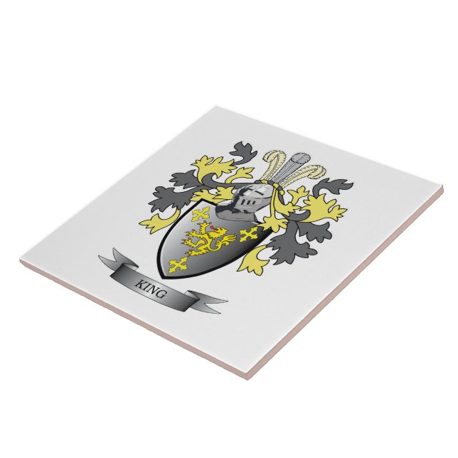King Coat of Arms Ceramic Tile (Side)
