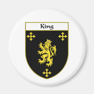 King Coat of Arms/Family Crest Magnet