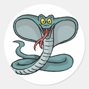King Cobra Classic Round Sticker