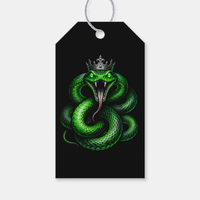 King Cobra Crown Gift Tag (Front)