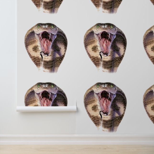 King Cobra Custom Colour White Wallpaper (Application)
