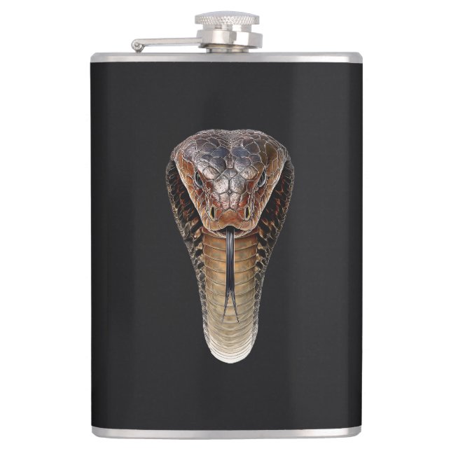 King Cobra Hip Flask (Front)