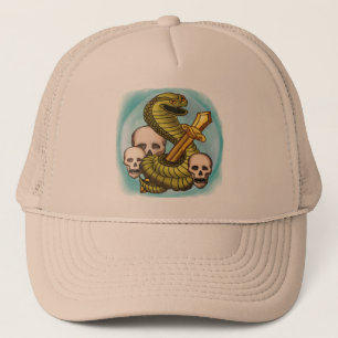 King Cobra Skull Sword  hat