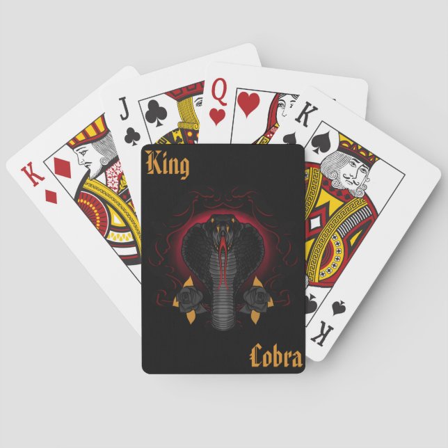 King Cobra Snake Playing Cards (Back)